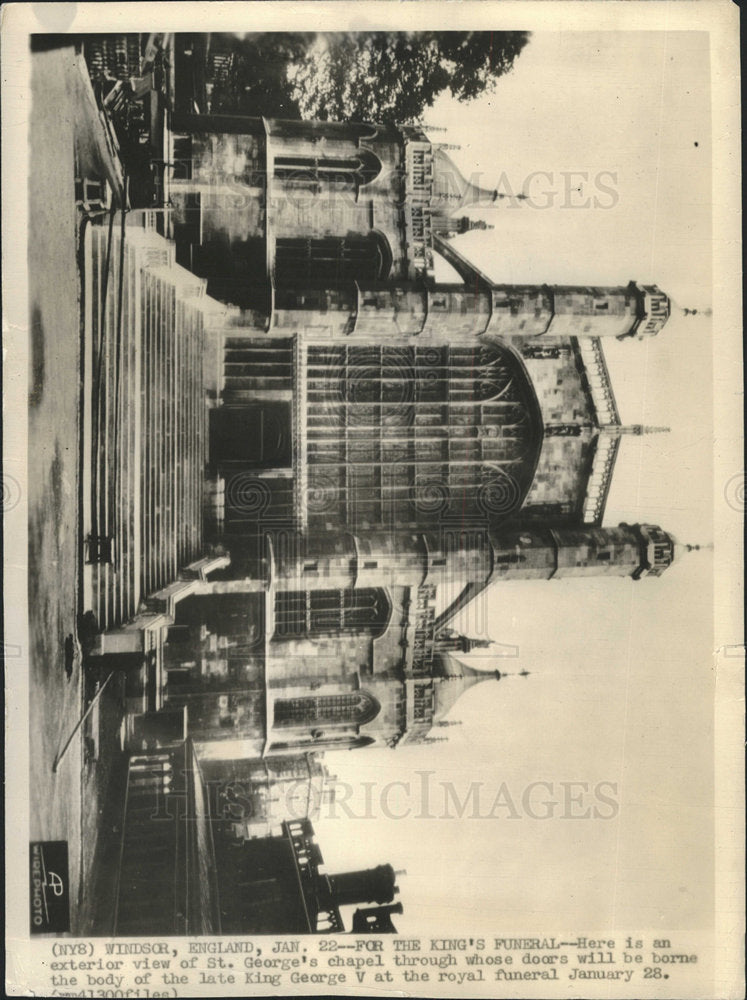 Press Photo King George V (Royal Funeral) - Historic Images