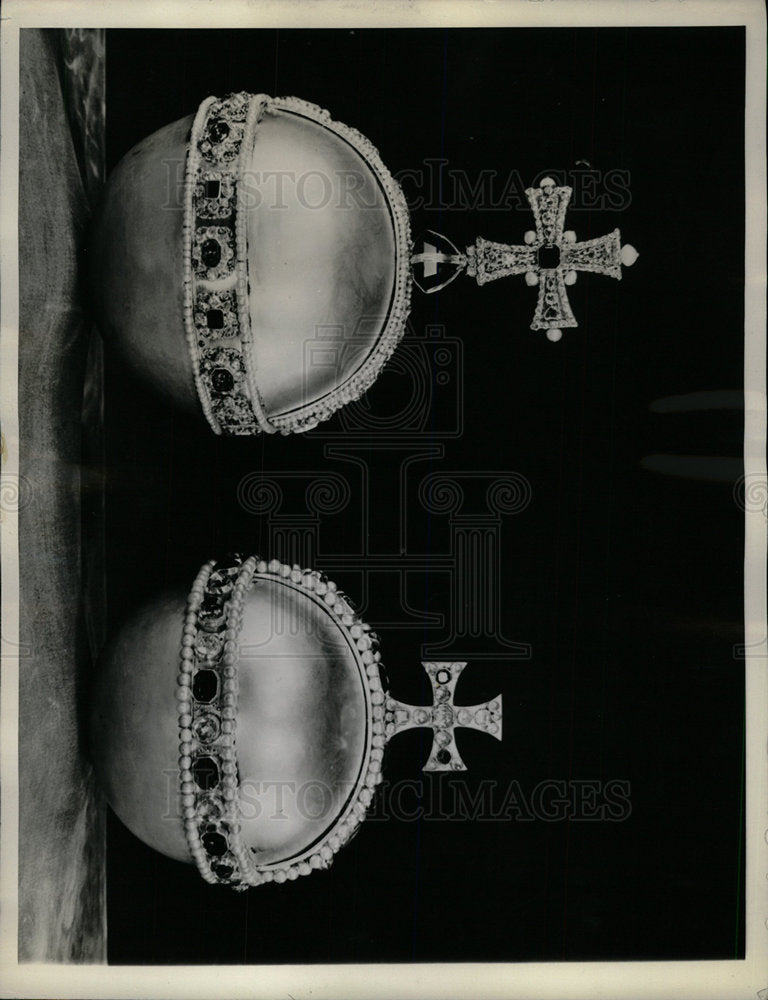 1937 Press Photo King George VI &amp; Queen Elizabeth Orbs - Historic Images