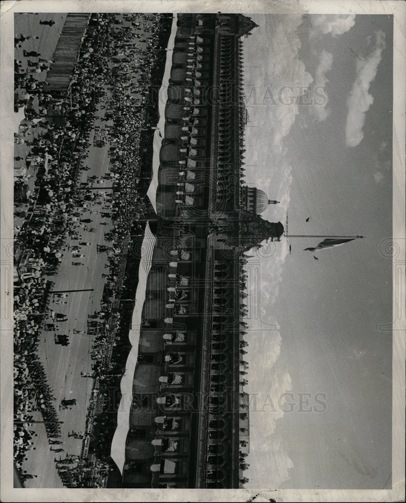 1954 Press Photo The National Palace Mexico City Square - Historic Images