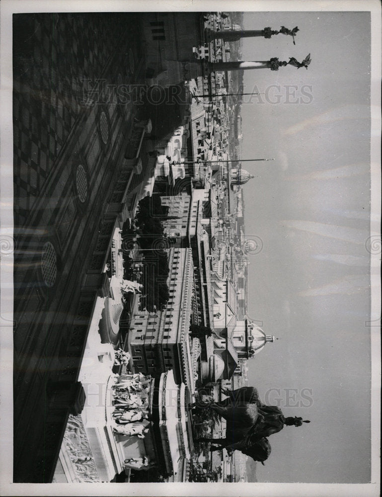 1957 Press Photo Rome Italy Sights - Historic Images