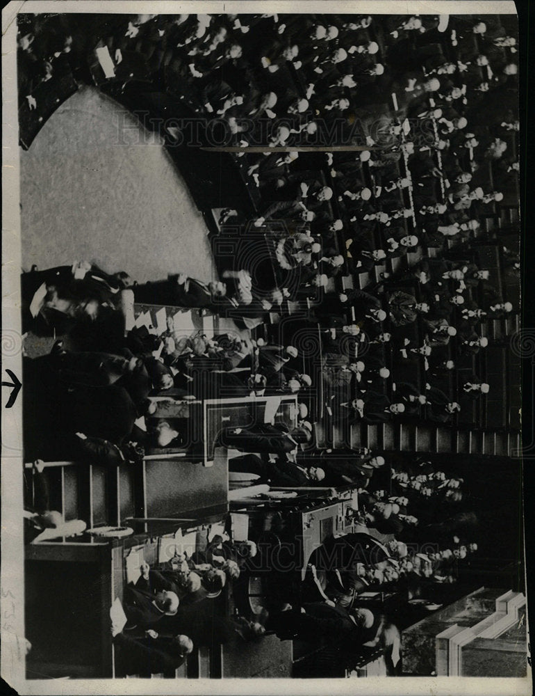 1934 Press Photo Chamber Deputies Premier Daladier - Historic Images