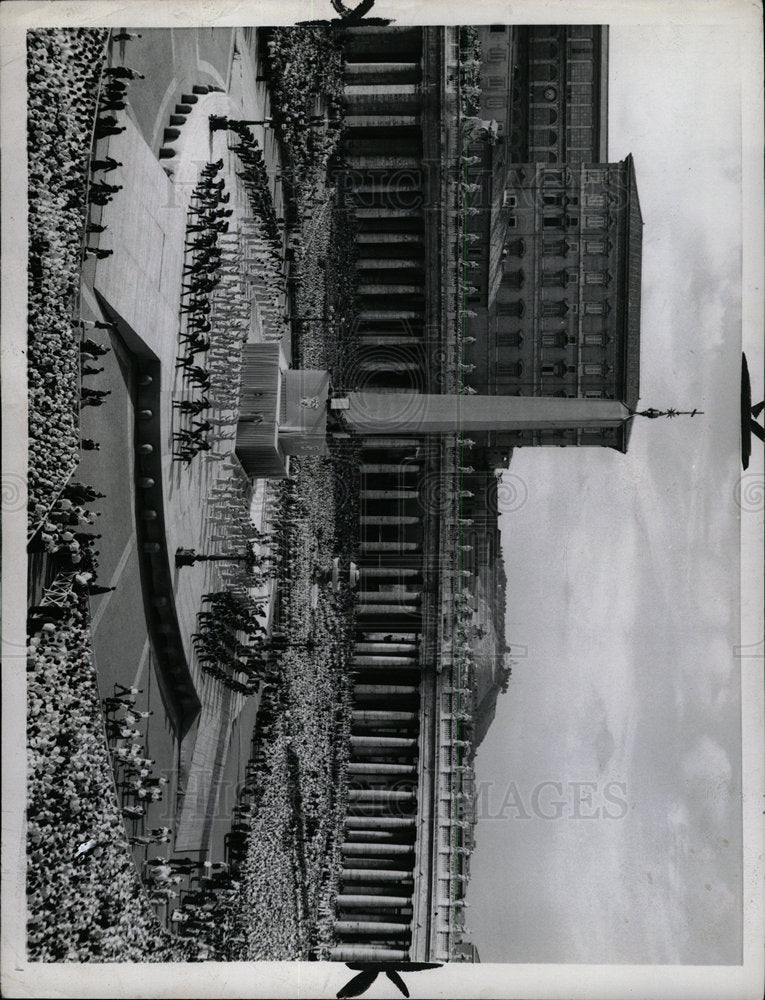 1957 Press Photo Vatican City Saint Peter&#39;s Square Rome - Historic Images