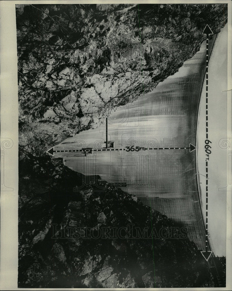 1929 Press Photo Pacoima Dam San Francisco valley Creek - Historic Images