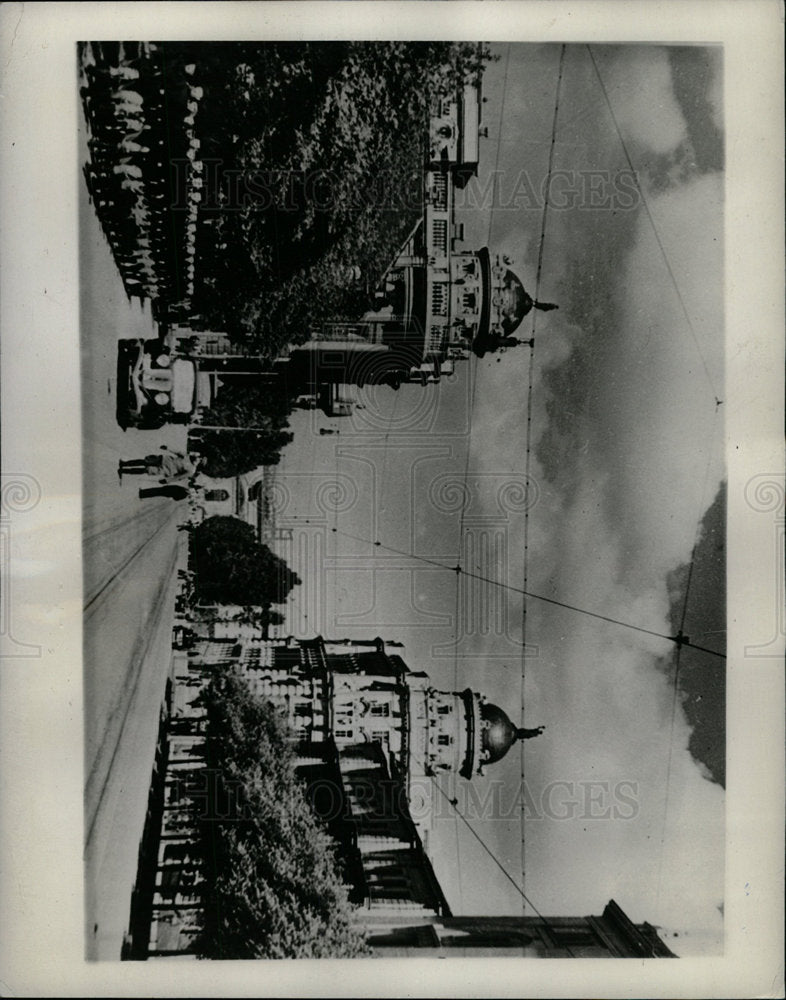 1941 Press Photo Belgrade Building Yugoslavia Roads - Historic Images