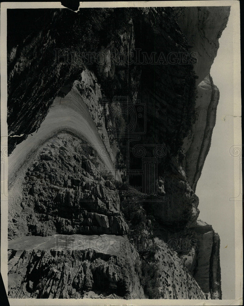 Press Photo Zion National Park Utah Mt Carmel Highway - Historic Images