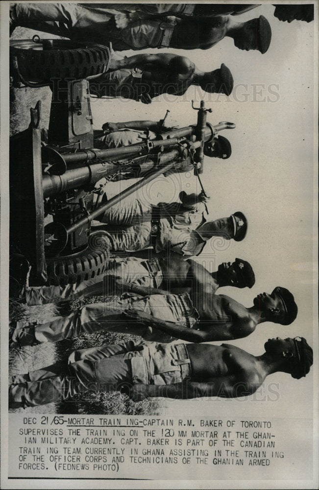 1965 Press Photo Ghanaian Military Academy Training - Historic Images