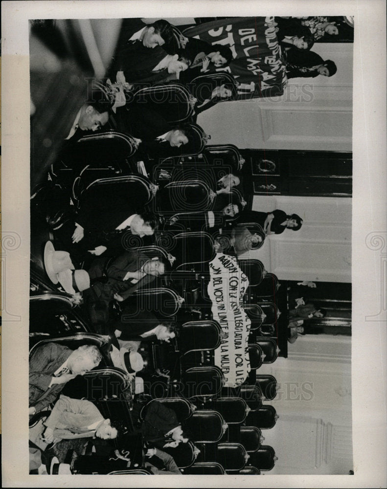 1938 Press Photo Mexico Congressmen political rights - Historic Images