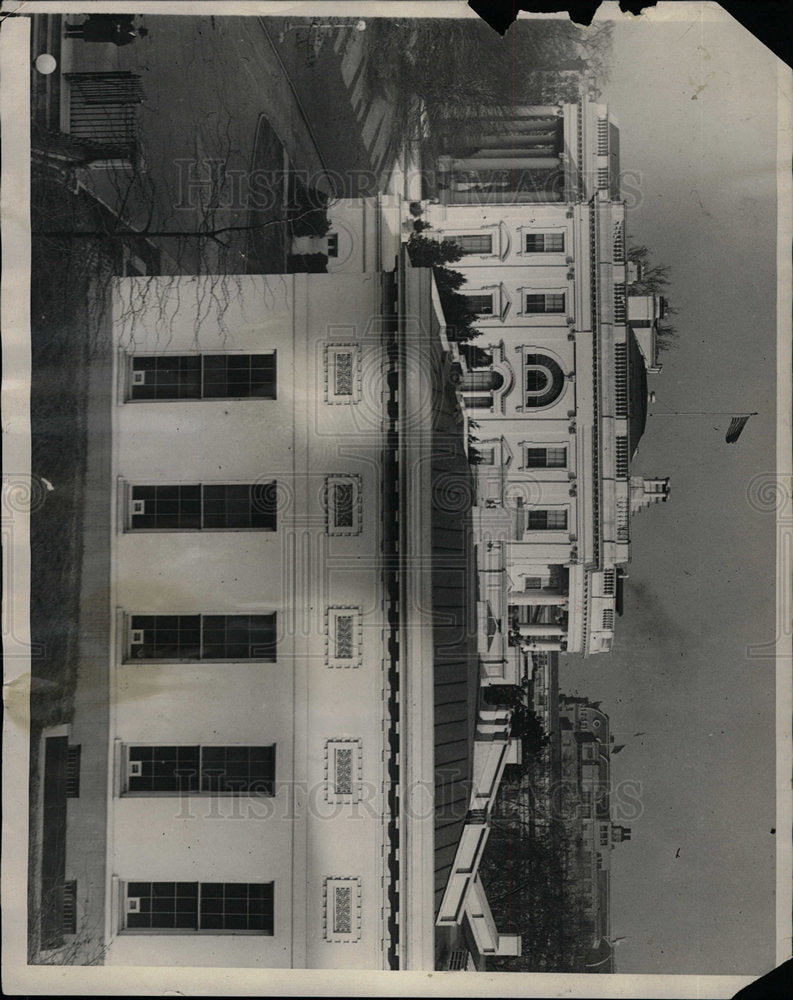 Press Photo Executive offices white House Christmas eve - Historic Images