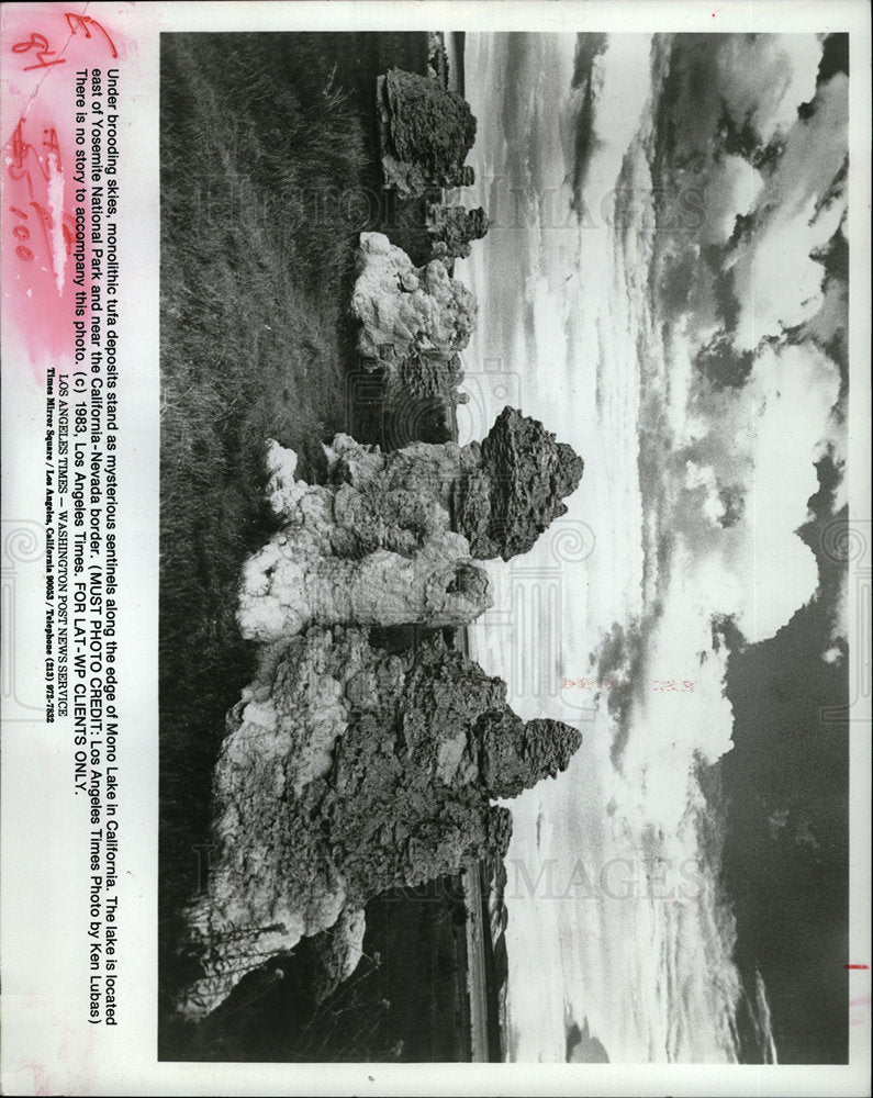 1983 Press Photo Yosemite National Park - Historic Images