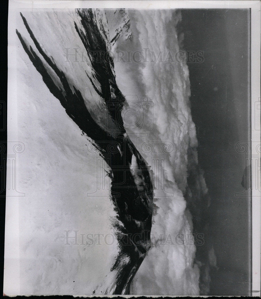 1956 Press Photo Catania Volcanic Mt Etna Europe Sicily - Historic Images