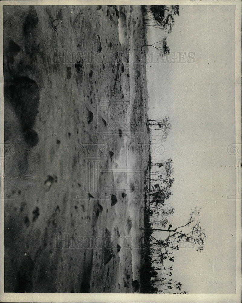 1931 Press Photo Mount Merapi Volcano Lava Crater Smoke - Historic Images