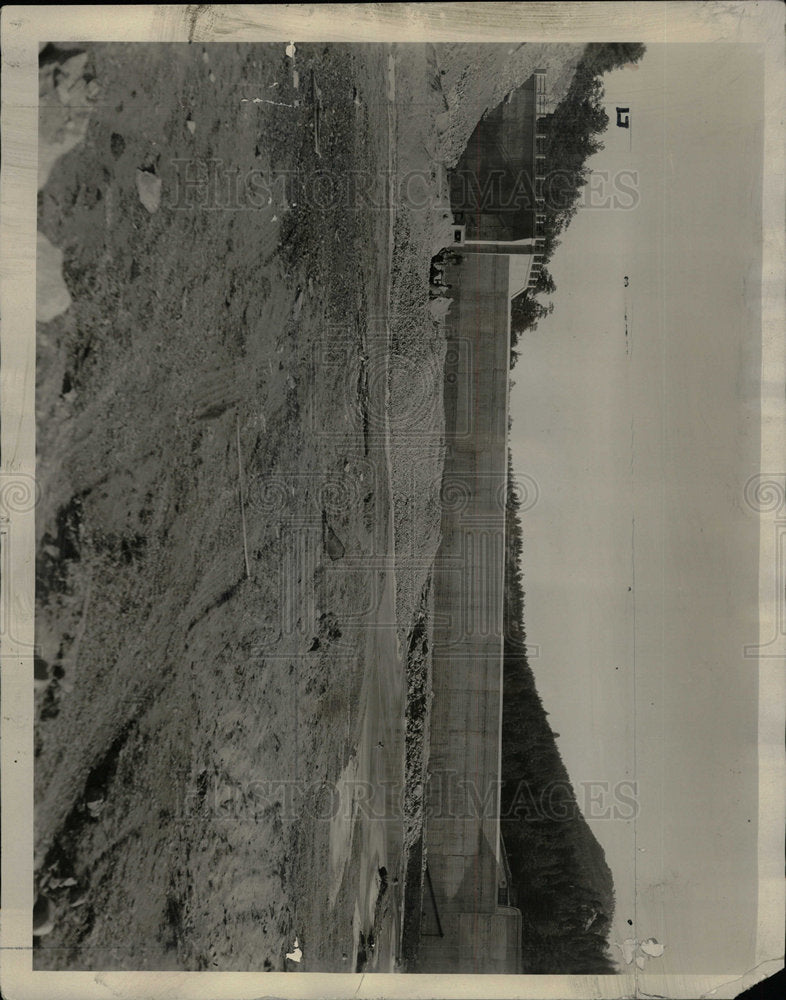 1927 Press Photo Evergreen Dam In The Denver Mountain - Historic Images