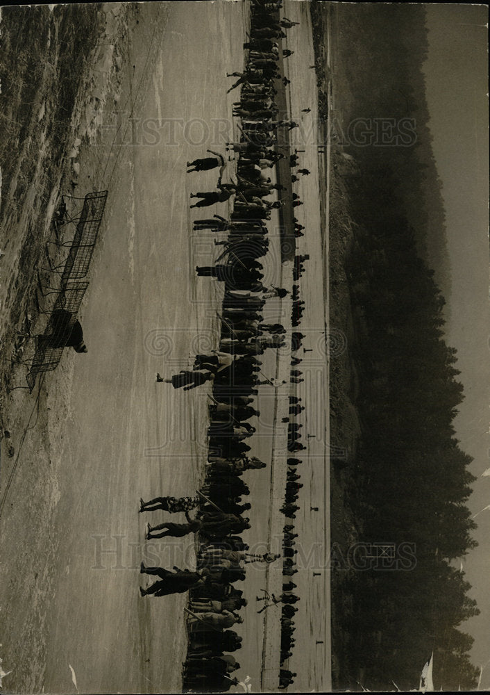 1937 Press Photo Evergreen Player Game People Around - Historic Images