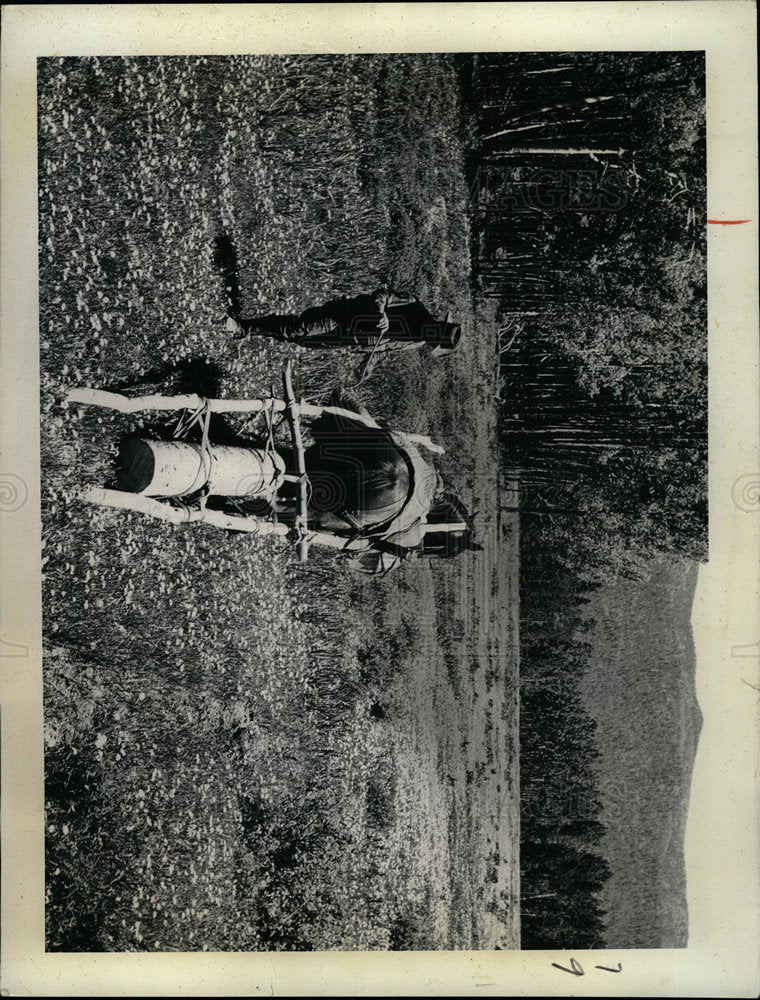 1968 Press Photo Robert Stovall chimney Rock rancher - Historic Images