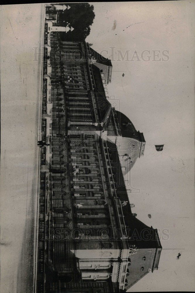 1919 Press Photo President Wilson Belgium Royal Palace - Historic Images