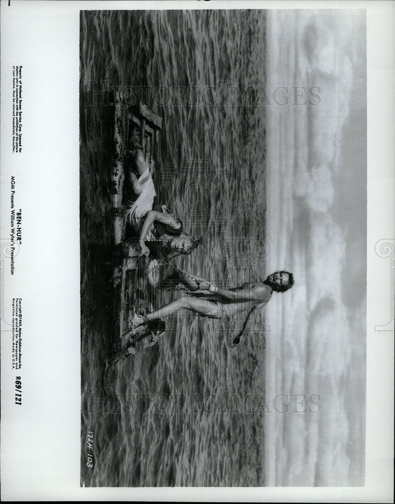 1969 Press Photo A Sea Scene From Ben-Hur - Historic Images