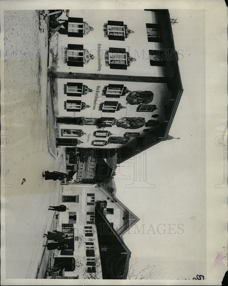 1929 Press Photo Oberammergau houses Quaint Christ - Historic Images