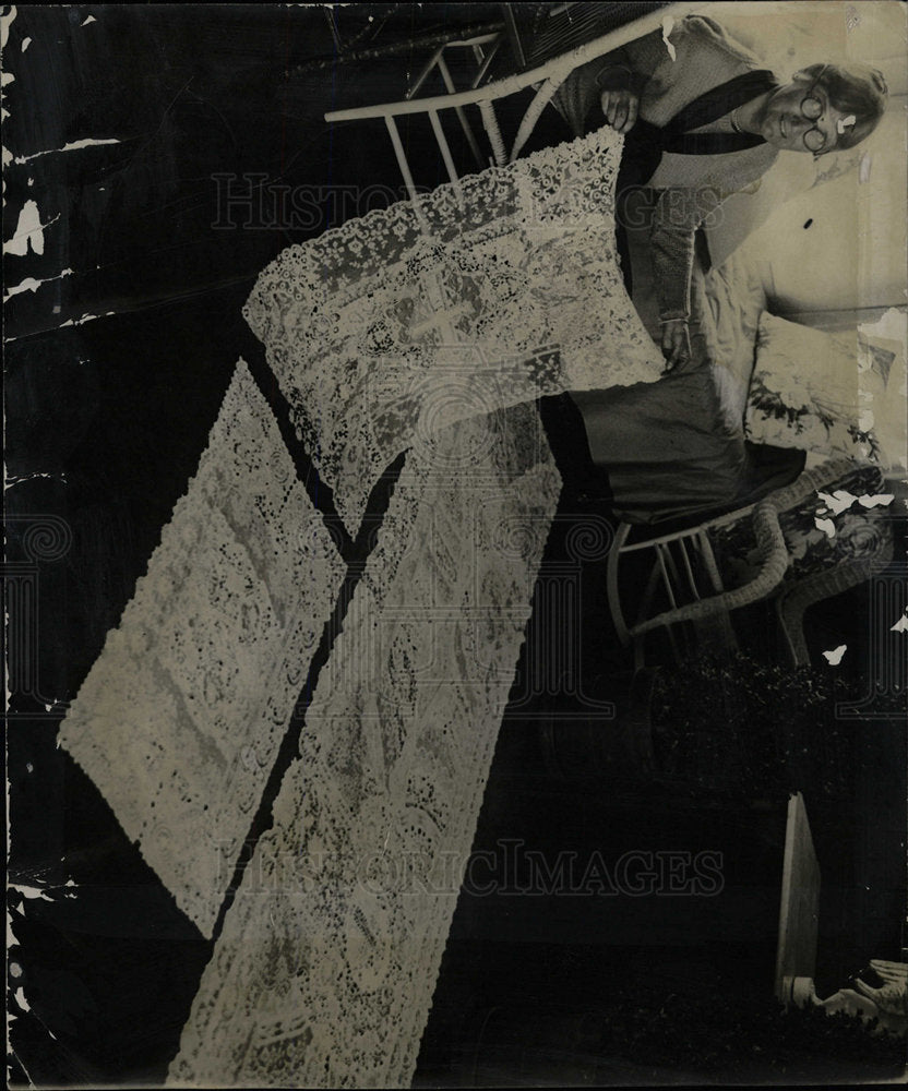 1929 Press Photo Cathedral John Wilderness Theron altar - Historic Images