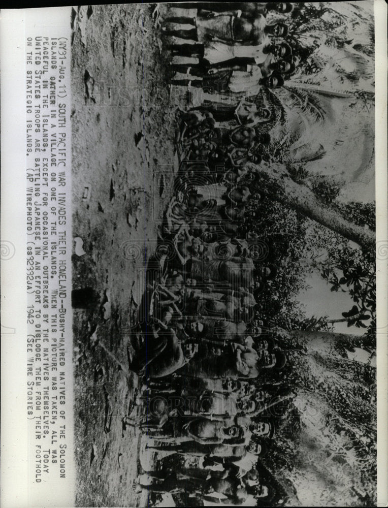 1942 Press Photo Solomon Islands General - Historic Images