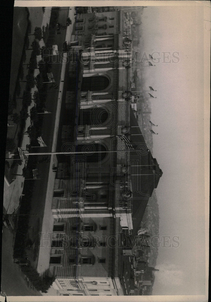 Press Photo Exterior Exposition Auditorium - Historic Images