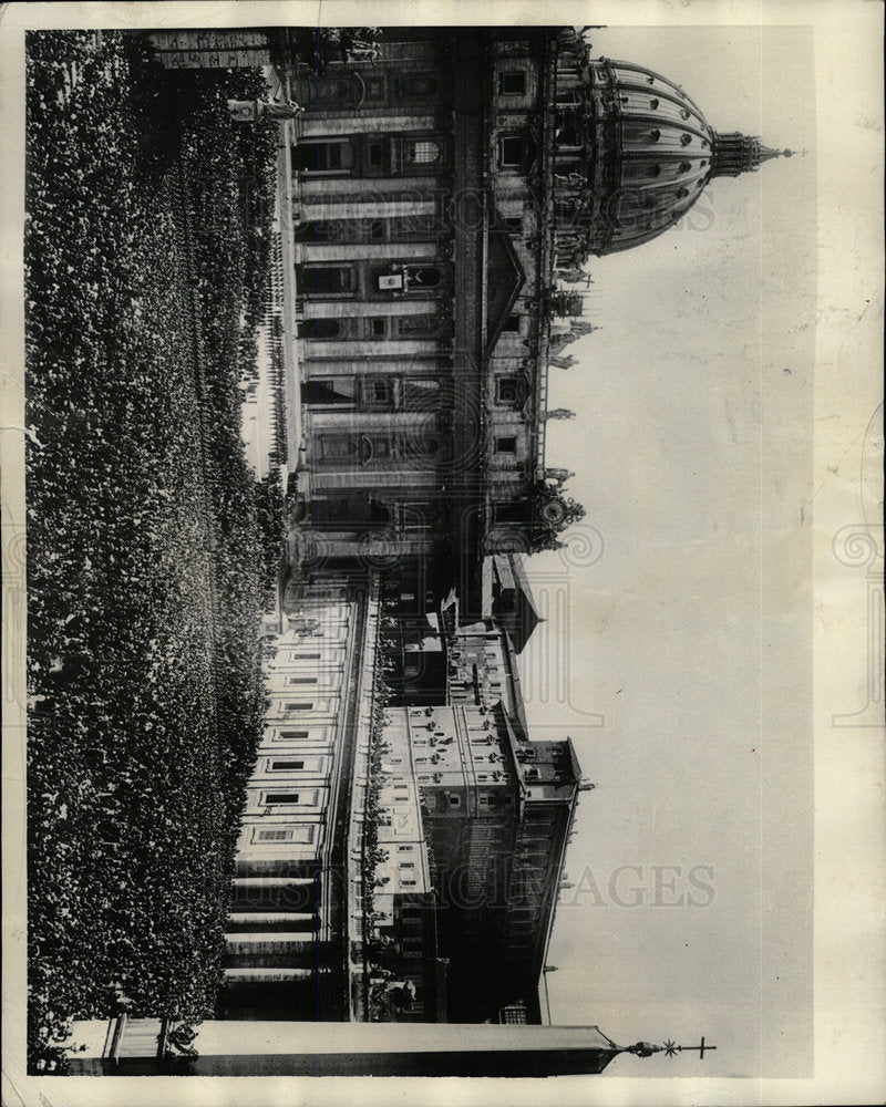 1936 Press Photo St. Peter&#39;s Square Vatican Rome - Historic Images