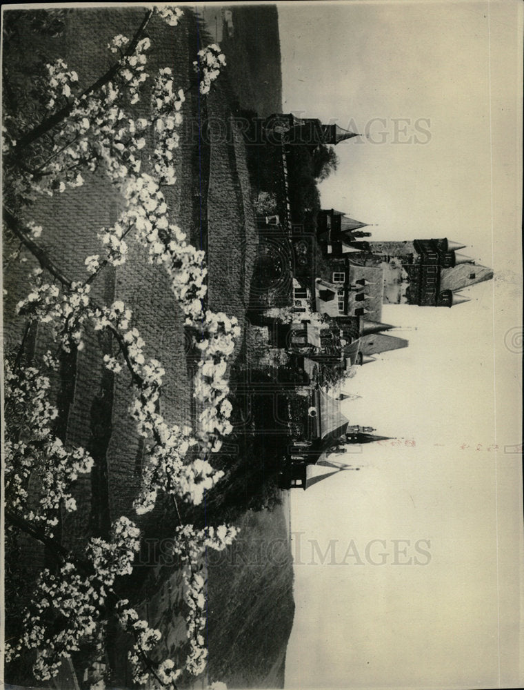 Press Photo Cochem Castle On The Mosel - Historic Images