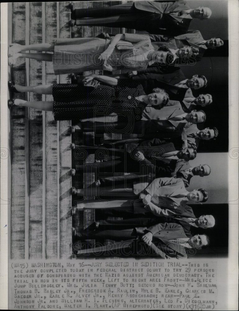 Press Photo Jury federal district court  Nazis American - Historic Images