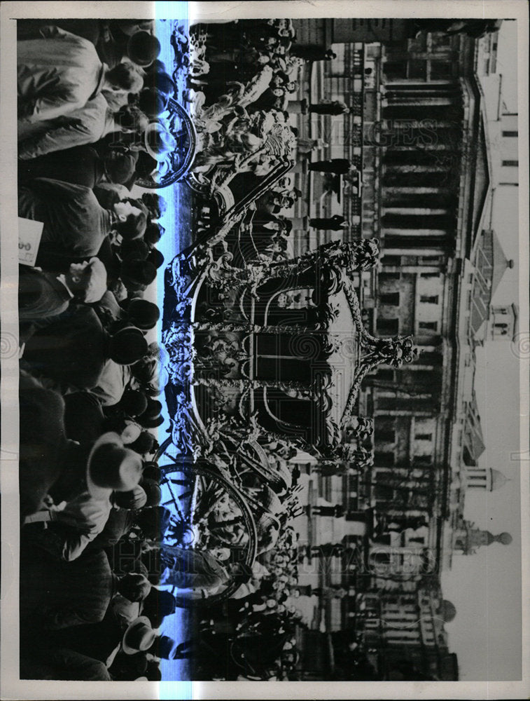 1937 Photo Royal Coach For King George, Queen Elizabeth - Historic Images