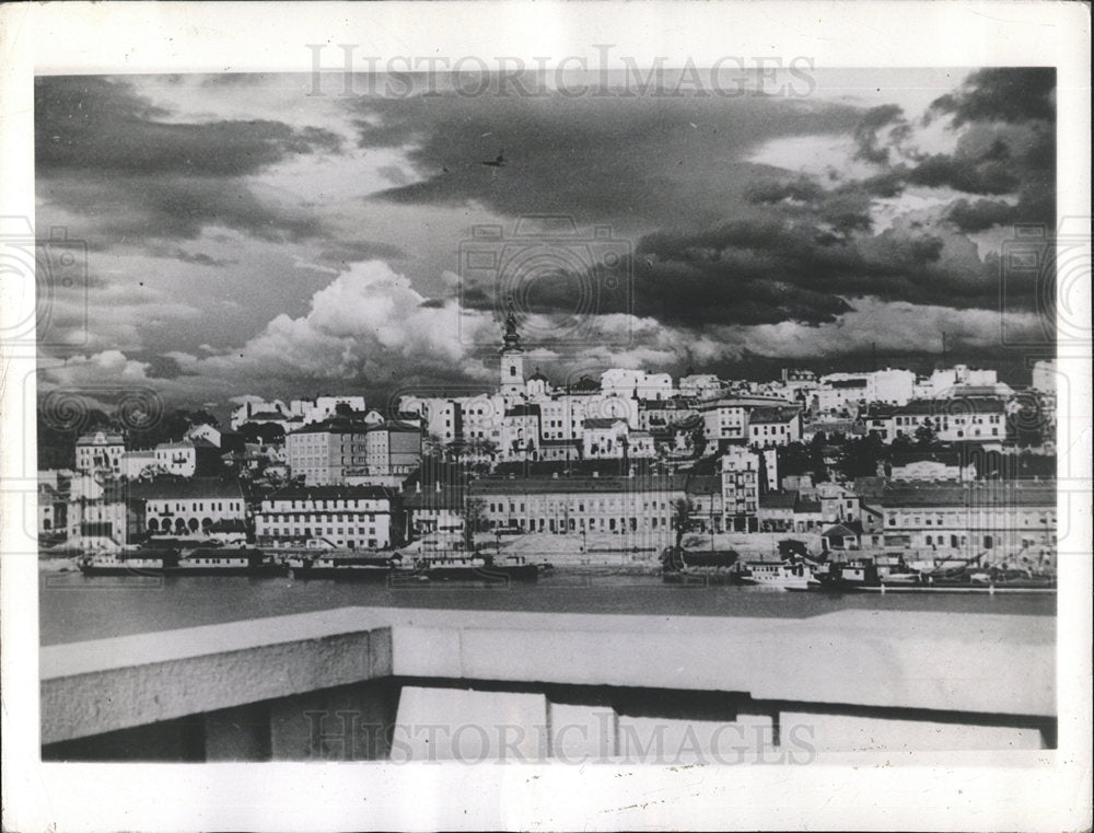 1941 Press Photo Yougoslavian Capital Belgrade - Historic Images