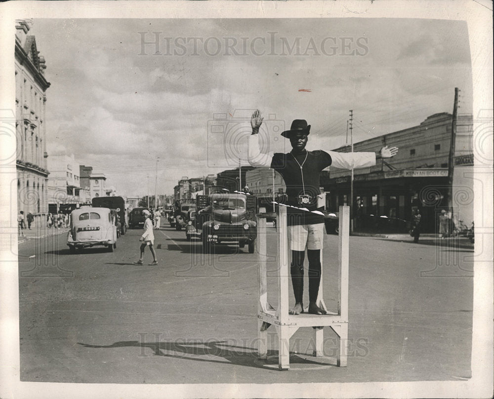 1965 Press Photo Kenya Police Force Traffic Control - Historic Images