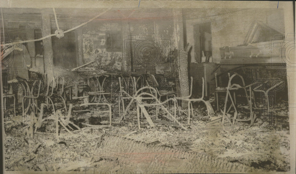 1968 Press Photo Forth Worth Tavern Texas Bombing - Historic Images