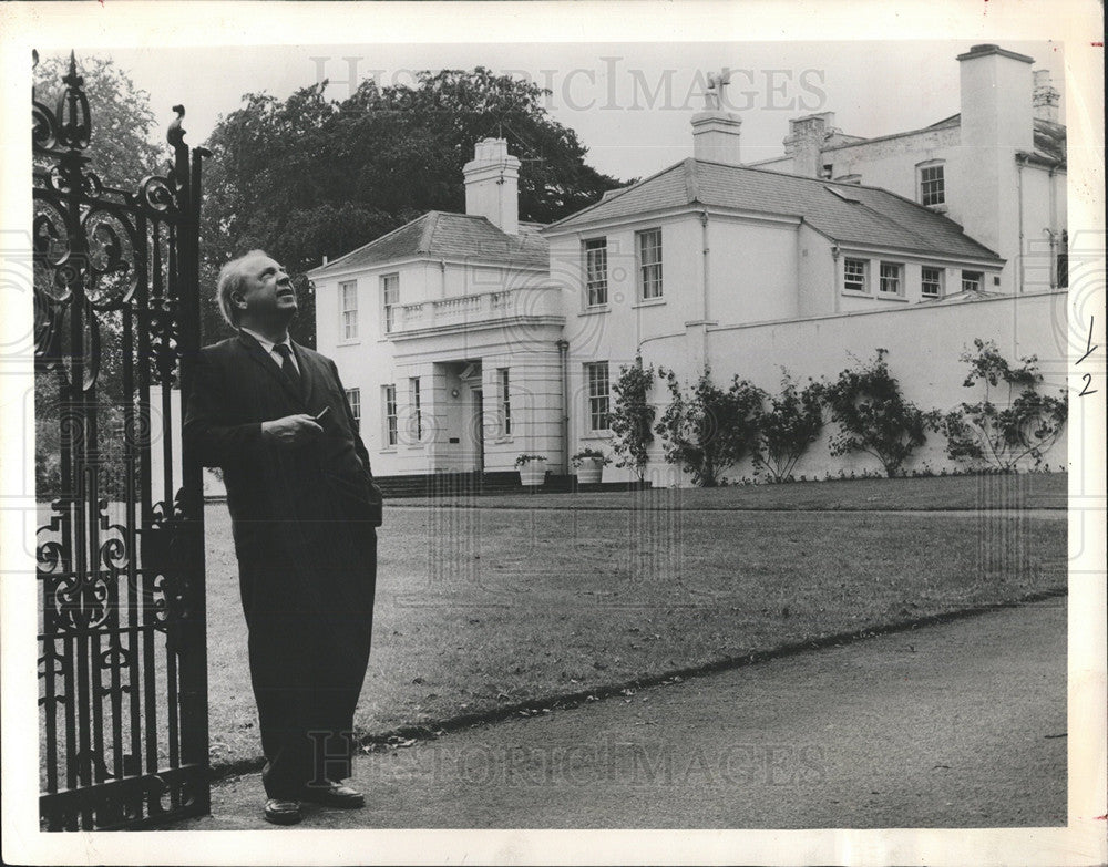 1961 Press Photo J.B. Priestley Novelist England - Historic Images