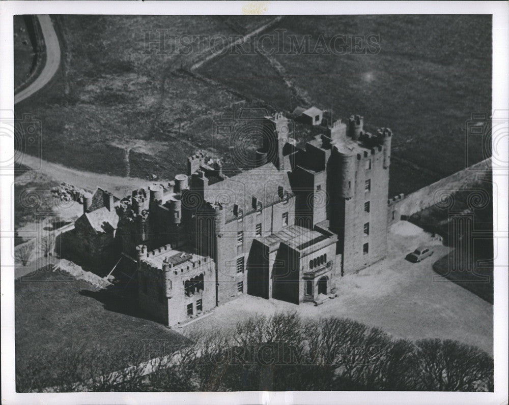 1954 Press Photo Aerial View of Castle of Mey,Scotland - Historic Images