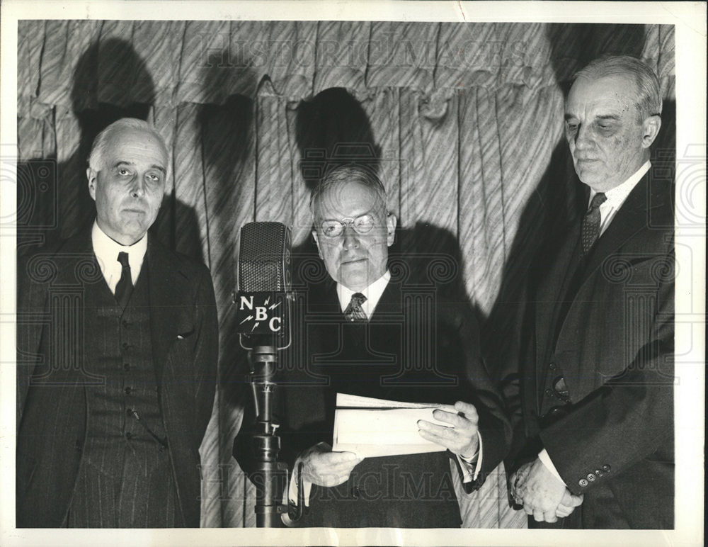 Press Photo Henry Sloan Coffin John Rockefeller - Historic Images