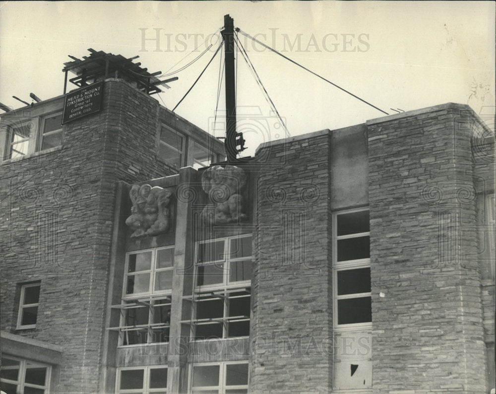 1937 Press Photo Boulder High School Colorado - Historic Images