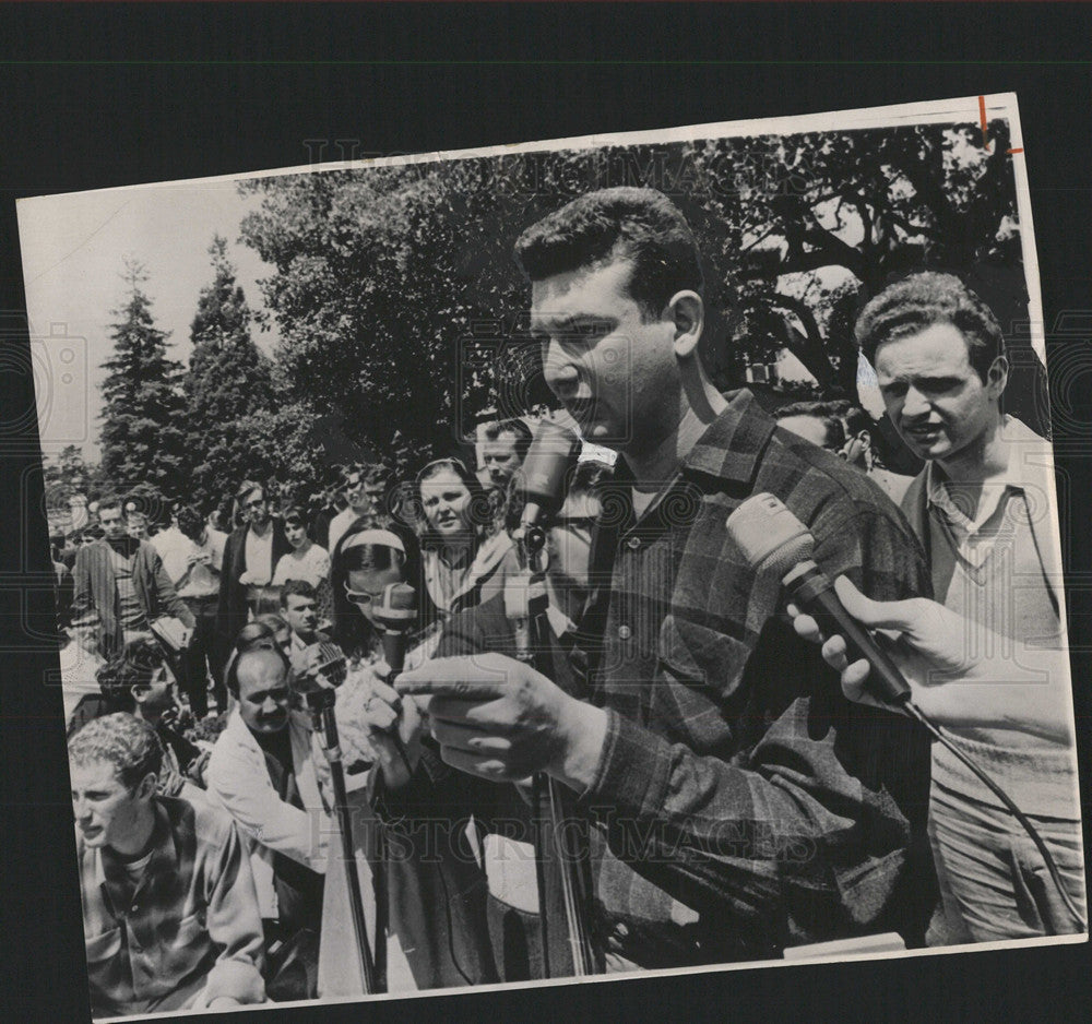 1965 Press Photo Student Protest California University - Historic Images