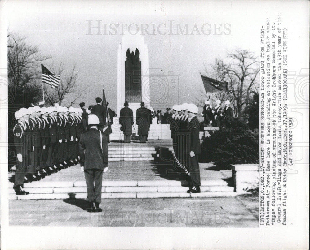 1903 Press Photo Wright brothers Memorials American - Historic Images