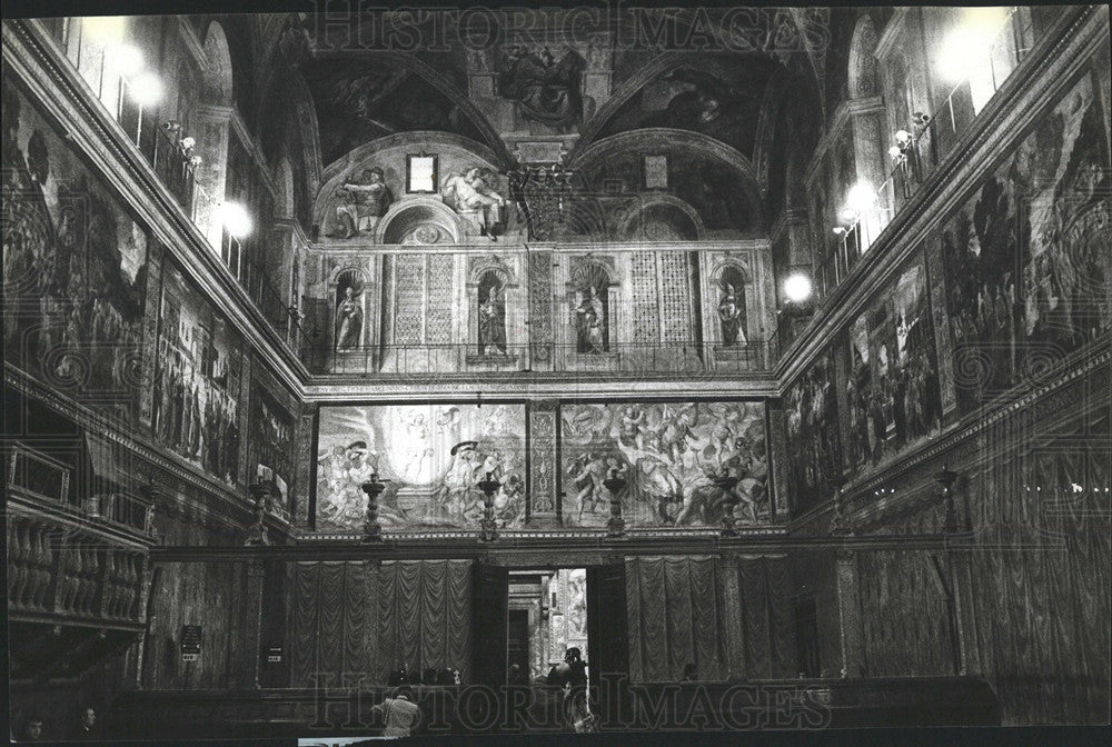 1985 Press Photo Sistine Chapel Church Vatican City - Historic Images