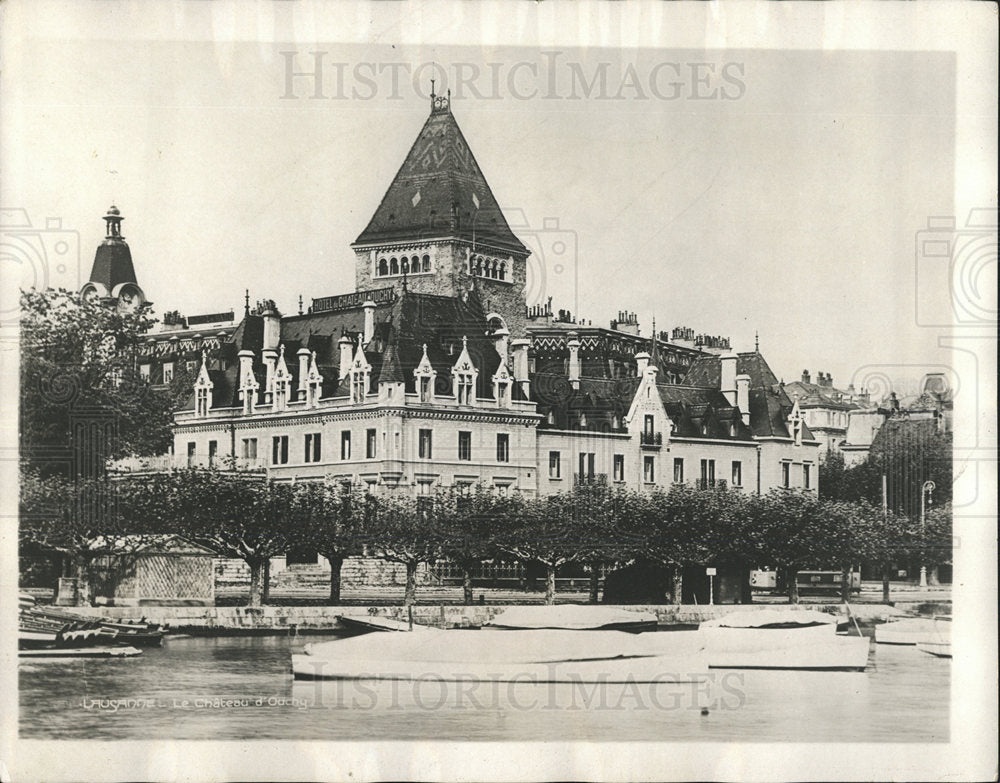 Press Photo Chateau Diouchy Lausanne Switzerland, - Historic Images