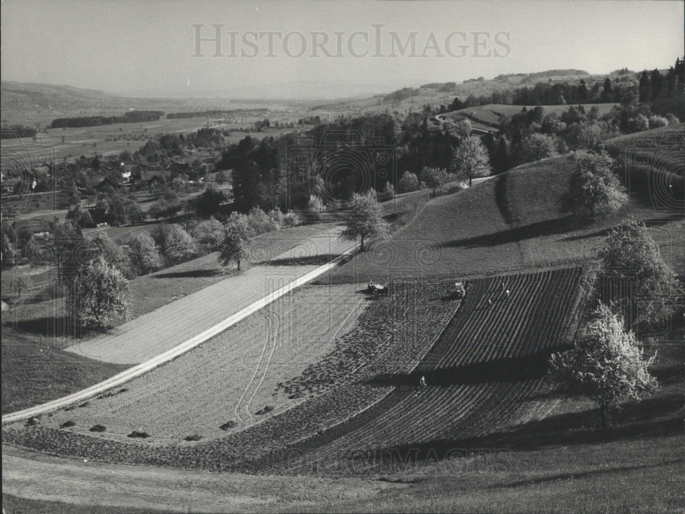 1965 Press Photo Aargau Switzerland Suhrental canton - Historic Images