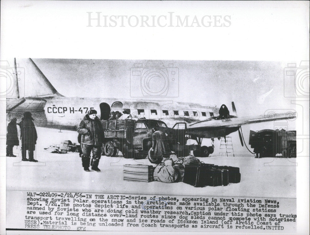 1956 Press Photo Defense Dept Naval Aviation Soviet - Historic Images