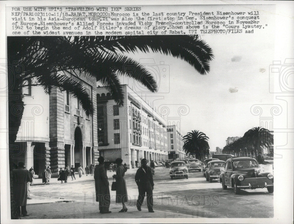 Press Photo President Eisenhower Asia European tour - Historic Images