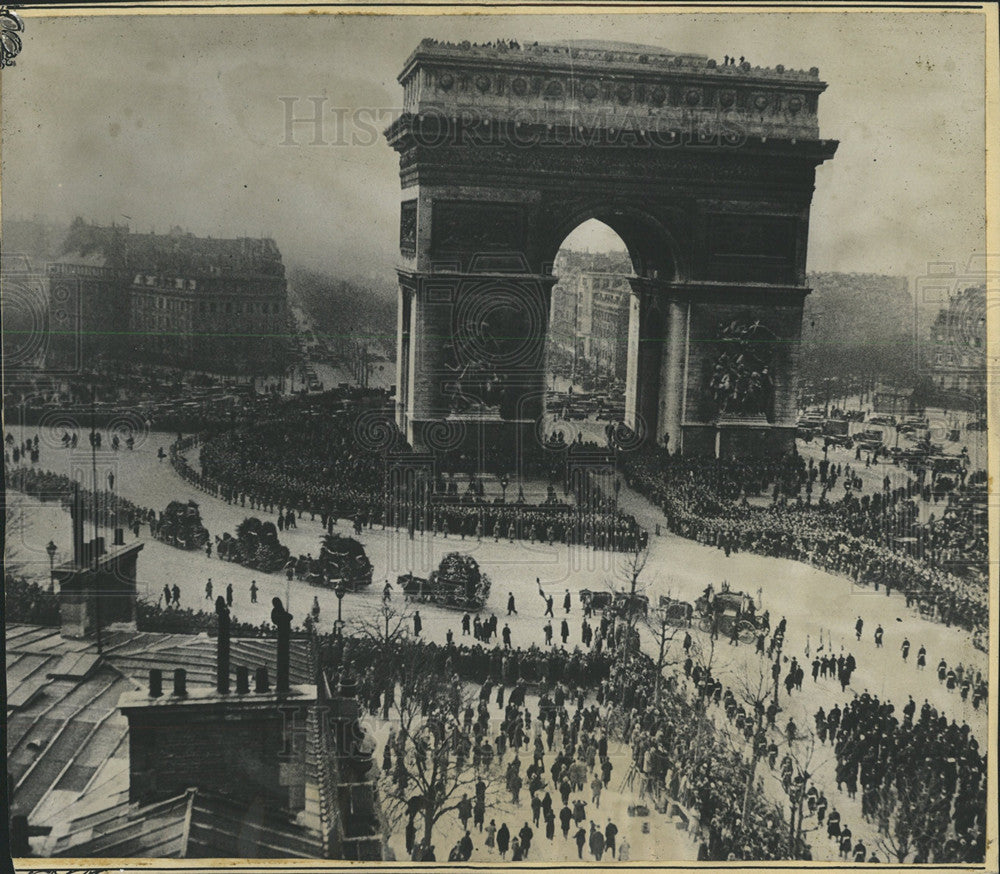 1936 Press Photo Arc deTrimophe Paris France Beneath - Historic Images