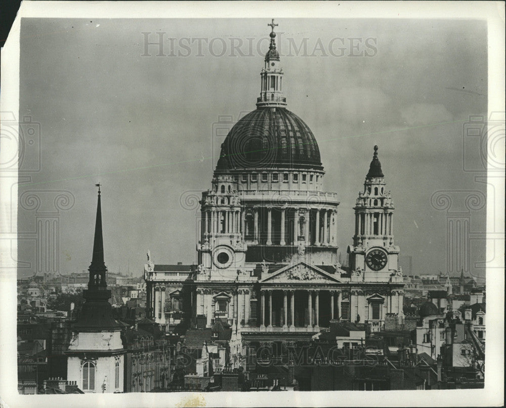 1953 Press Photo St Pauls Cathedral Rome - Historic Images