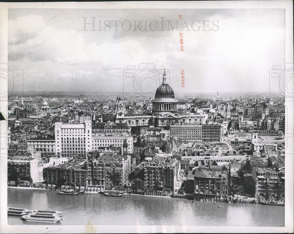 1952 Press Photo Domed Cathedral Criminal Court London - Historic Images