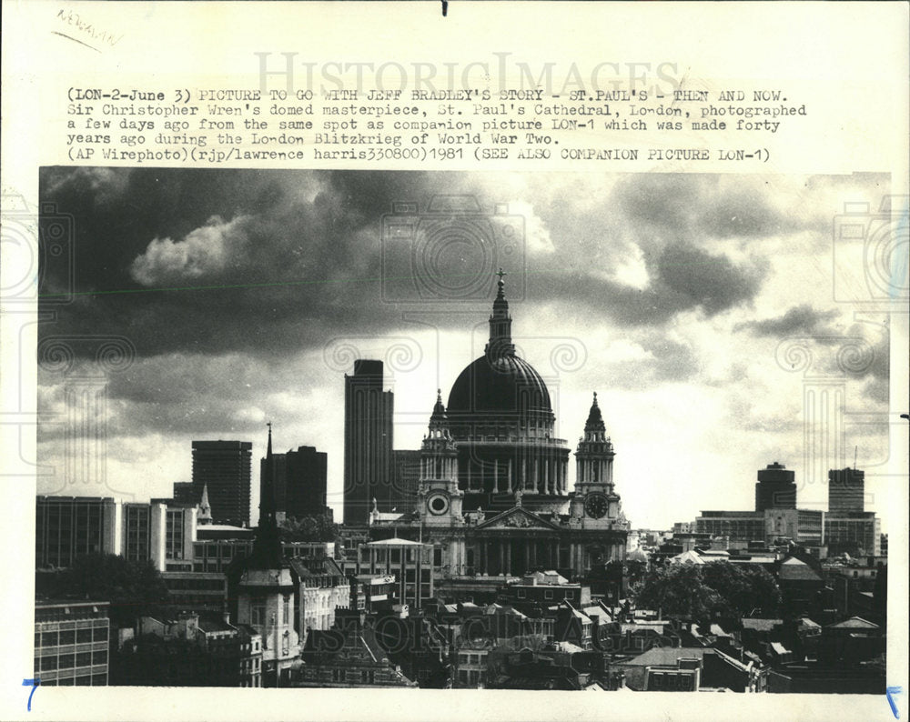 1981 Press Photo Jeff Bradley St Paul Christopher Wren - Historic Images