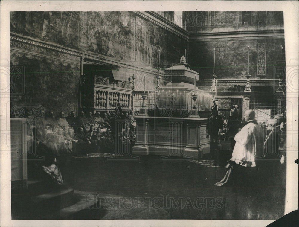 1923 Press Photo Sistine Chapel Vatican City - Historic Images