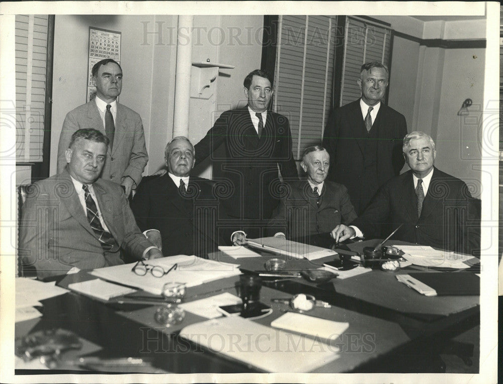 1933 Press Photo William Patriki Barton Olson James - Historic Images