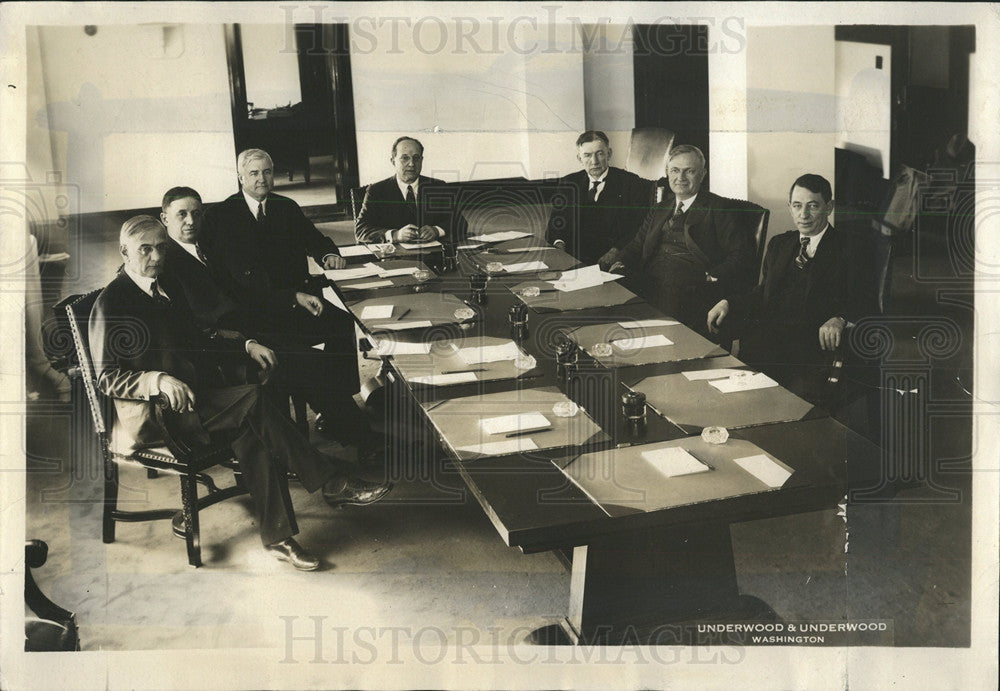 1932 Press Photo Uncle Sam reconstruct finance corp - Historic Images