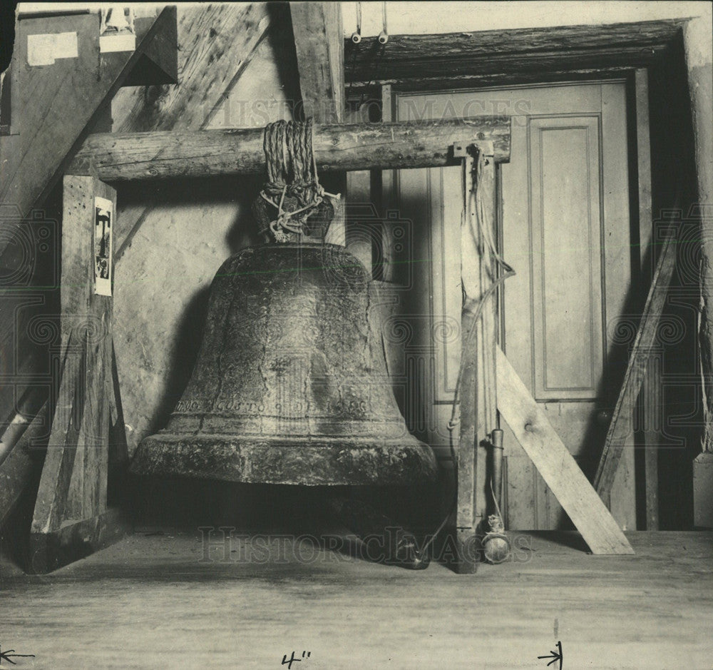 Press Photo Sao Miguel church country bell East copper - Historic Images